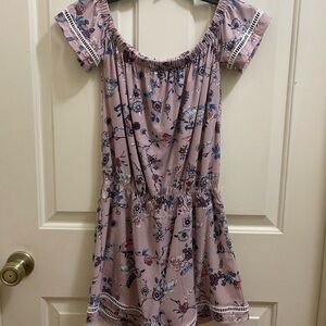 Shosho Pink and Blue Floral Dress